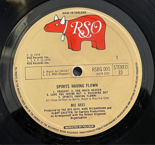 Bee Gees - Spirits Having Flown Vinyl LP Album (LP Record) - Image 3