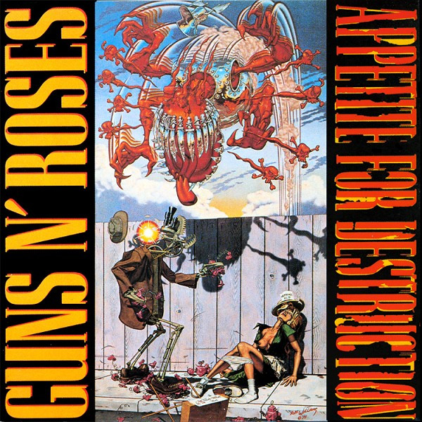 Guns N' Rose Appetite For Destruction Album Cover