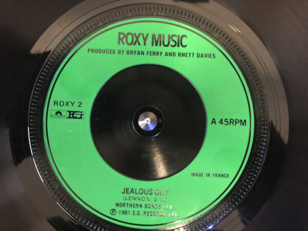 Jeaslous Guy Roxy Music 7 Inch Vinyl Record Single Label Side A