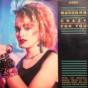 Madonna Crazy For You 7 Inch Vinyl Record Picture Sleeve Front Cover
