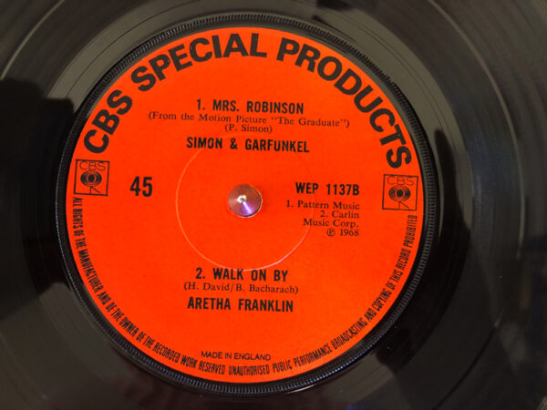 Simon And Garfunkel : The Peddlers : Aretha Franklin : The Tremeloes 7 Inch Single Label Side A