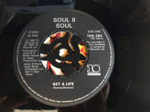 Soul II Soul Get a Life 7 Inch Vinyl Record Label Side A
