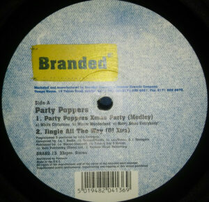 Party Poppers - Christmas Party / Motown Party (12", Single)