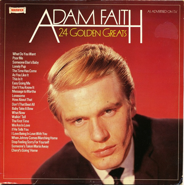 Adam Faith - 24 Golden Greats Vinyl LP (LP Record, Compilation)