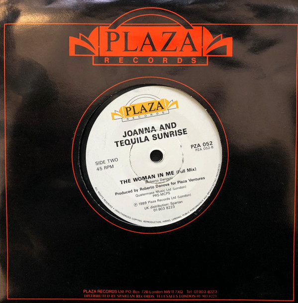 Joanna And Tequila Sunrise - The Woman In Me (Radio Mix) 7 Inch Vinyl Single (7 Inch Record) (45 Record)