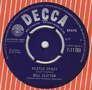 Bill Clifton - Beatle Crazy 7 Inch Vinyl Single (7 Inch Record) (45 Record)