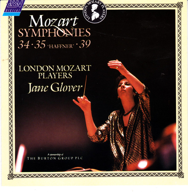 Mozart - London Mozart Players, Jane Glover - Symphonies 34, 35 and 39 (CD, Album)