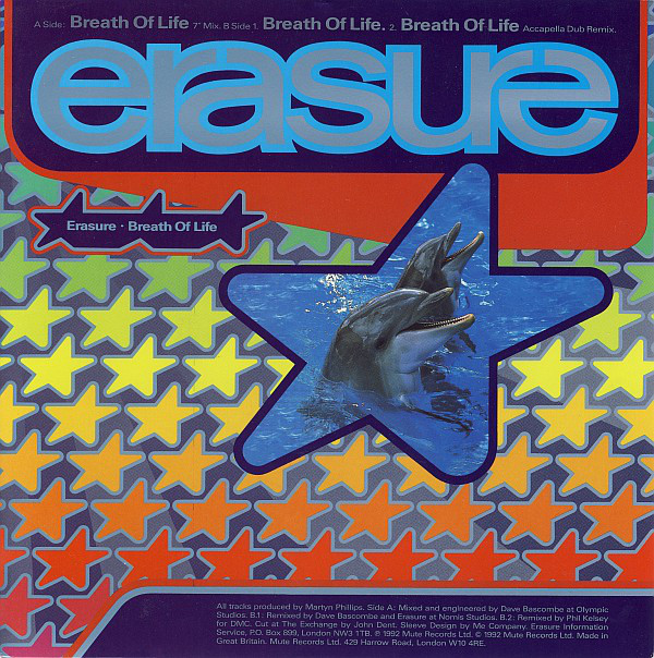 Erasure - Breath Of Life 7 Inch Vinyl Single (7 Inch Record) (45 Record)