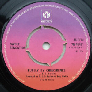 Sweet Sensation - Purely By Coincidence 7 Inch Vinyl Single (7 Inch Record) (45 Record)