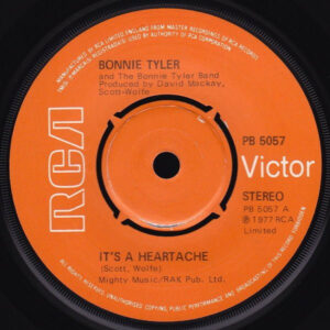 Bonnie Tyler And The Bonnie Tyler Band - It's A Heartache 7 Inch Vinyl Single (7 Inch Record) (45 Record)