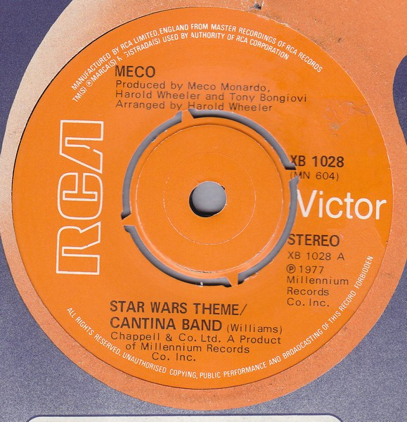 Meco - Star Wars Theme 7 Inch Vinyl Single (7 Inch Record) (45 Record)