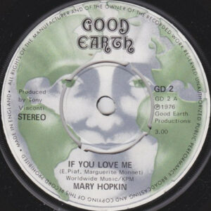 Mary Hopkin - If You Love Me 7 Inch Vinyl Single (7 Inch Record) (45 Record)