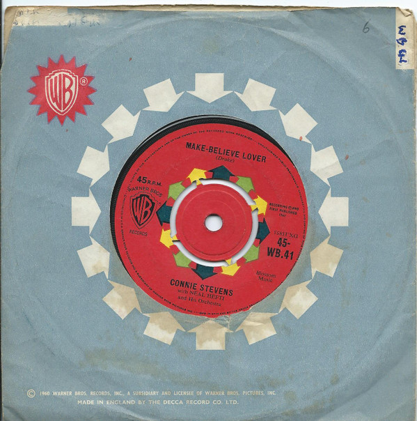 Connie Stevens With Neal Hefti And His Orchestra - Make-Believe Lover 7 Inch Vinyl Single (7 Inch Record) (45 Record)