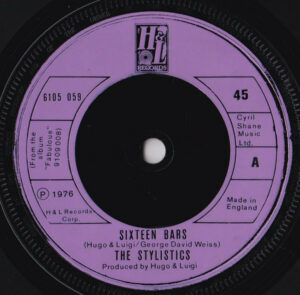 The Stylistics - Sixteen Bars 7 Inch Vinyl Single (7 Inch Vinyl Record)