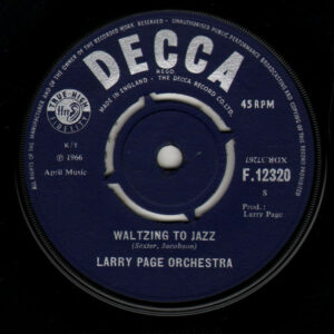 Larry Page Orchestra - Waltzing To Jazz 7 Inch Vinyl Single (7 Inch Vinyl Record)