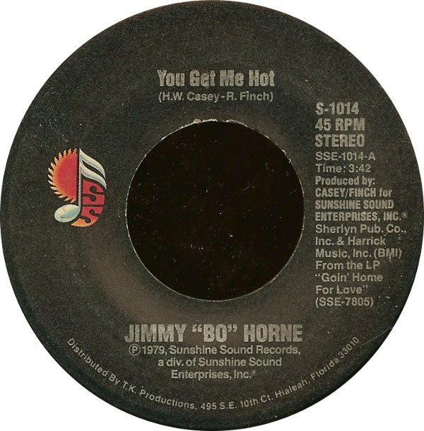 Jimmy "Bo" Horne - You Get Me Hot / They Long To Be Close To You 7 Inch Vinyl Single (7 Inch Vinyl Record)