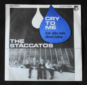 The Staccatos - Cry To Me 7 Inch Vinyl Single (7 Inch Record) (45 Record)