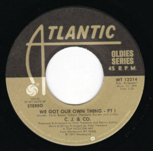C.J. and Co - We Got Out Own Thing - Pt 1 / Devil's Gun 7 Inch Vinyl Single (7 Inch Record) (45 Record)