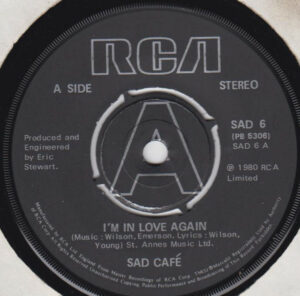 Sad Café - I'm In Love Again 7 Inch Vinyl Single (7 Inch Record) (45 RPM Record)