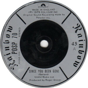Rainbow - Since You Been Gone 7 Inch Vinyl Single (7 Inch Vinyl Record)