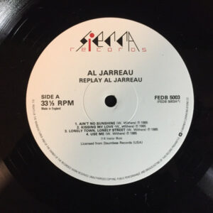 Al Jarreau - Replay Vinyl Record (LP Record)