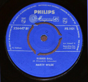 Marty Wilde - Rubber Ball 7 Inch Vinyl Single (7 Inch Record)