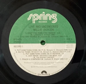 millie jackson live and uncensored (2xlp, album, gat) (very good plus (vg+))