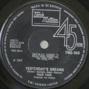 Four Tops - Yesterday's Dreams 7 Inch Vinyl Single (7 Inch Record)