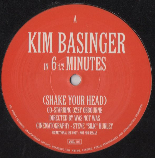 Kim Basinger - Shake Your Head 12 Inch Vinyl (12 Inch Record, Promo)