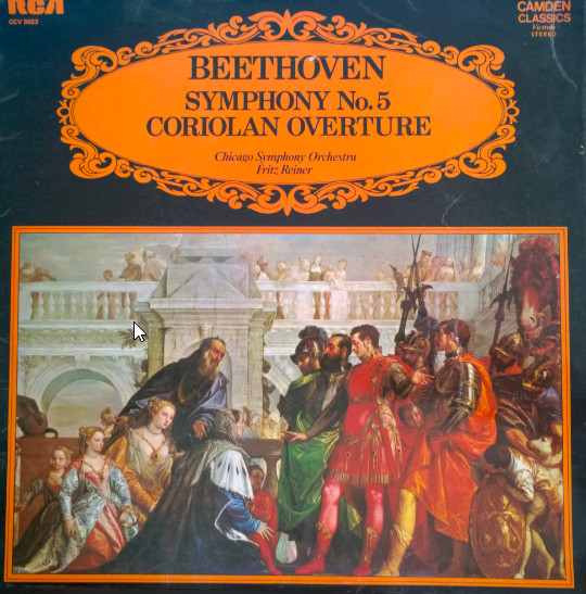 Beethoven, Reiner, Chicago Symphony Orchestra - Symphony No. 5 / Coriolan Overture Vinyl LP (LP Record)