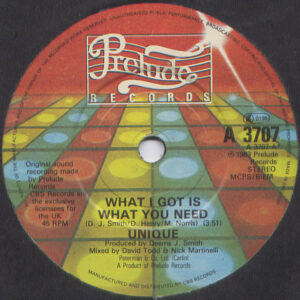 Unique - What I Got Is What You Need 7 Inch Vinyl Single (7 Inch Record) (45 Record)