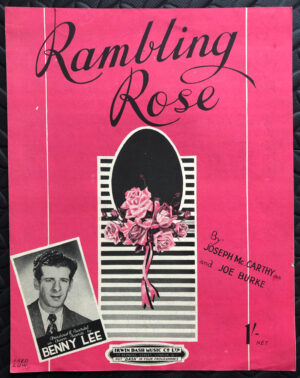 Rambling Rose By Joseph McCarthy jnr and Joe Burke Vintage Piano Sheet Music For Sale