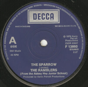 The Ramblers (From The Abbey Hey Junior School) - The Sparrow 7 Inch Vinyl Single (7 Inch Record)