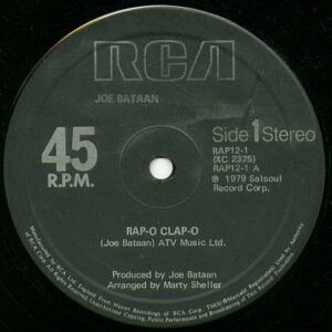 Joe Bataan - Rap-O Clap-O 12 Inch Vinyl Single (12 Inch Record)