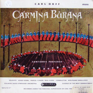 Carl Orff / Wolfgang Sawallisch / Cologne Radio Symphony Orchestra* - Carmina Burana Vinyl LP (LP Record, Album, Mono)