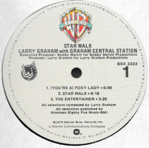 Larry Graham With Graham Central Station - Star Walk Vinyl LP (LP Record, Album)