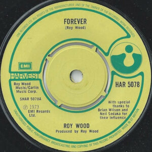 Roy Wood - Forever 7 Inch Vinyl Single (7 Inch Record)