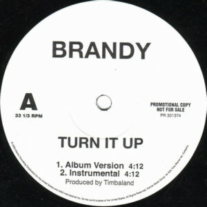 Brandy - Turn It Up 12 Inch Vinyl Single (12 Inch Record, Promo)