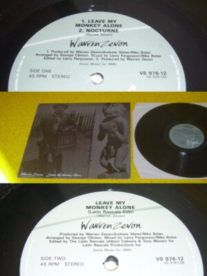 Warren Zevon - Leave My Monkey Alone 12 Inch Vinyl Single (12 Inch Record)