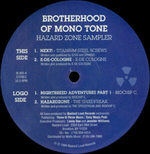 Brotherhood Of Mono Tone - Hazard Zone Sampler 12 Inch Vinyl Single (12 Inch Record)