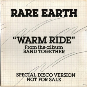 Rare Earth - Warm Ride 12 Inch Vinyl Single (12 Inch Record, Promo)