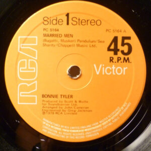 Bonnie Tyler - Married Men 12 Inch Vinyl Single (12 Inch Record)