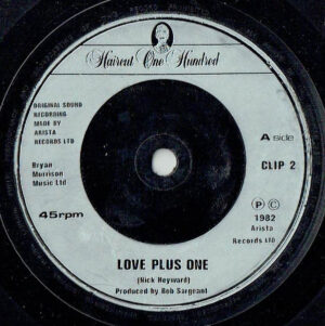 Haircut One Hundred - Love Plus One (7", Single, Com)