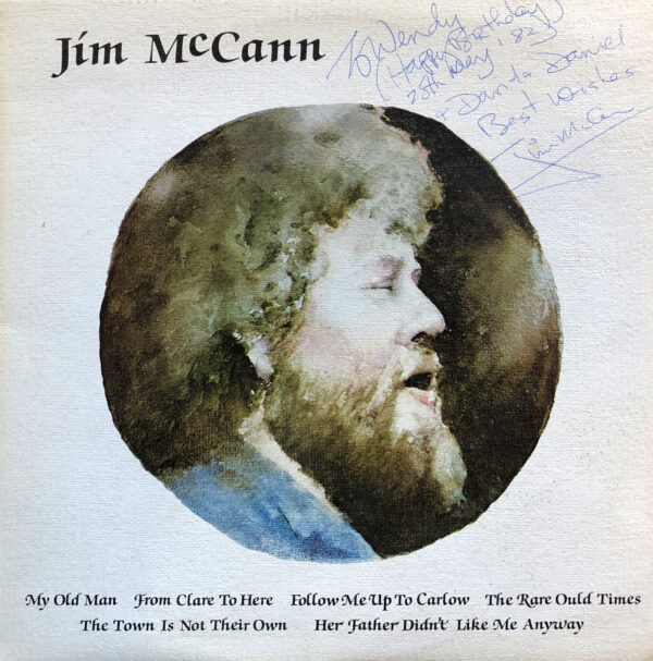 Jim McCann - Jim McCann Vinyl LP (LP Record, Album) Signed on Front Cover By Jim McCann