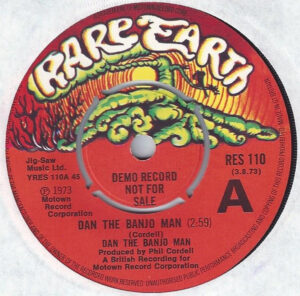 Dan The Banjo Man - Dan The Banjo Man 7 Inch Vinyl Single (7 Inch Record, Promo)