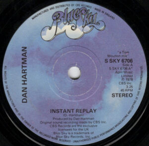 Dan Hartman - Instant Replay 7 Inch Vinyl Single (7 Inch Record)