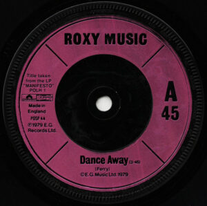 Roxy Music - Dance Away 7 Inch Vinyl Single (7 Inch Record)