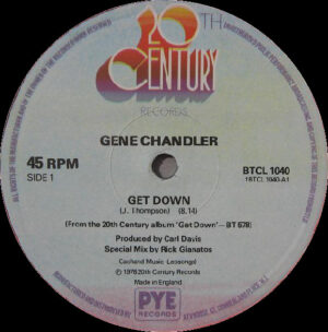 Gene Chandler - Get Down 12 Inch Viny Single (12 Inch Record)