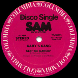 Gary's Gang - Keep On Dancin' / Do It At The Disco 12 Inch Vinyl Single (12 Inch Record)