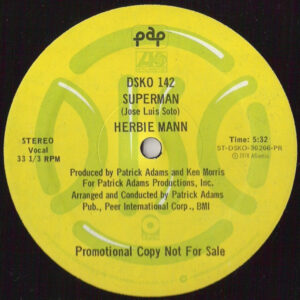 Herbie Mann - Superman 12 Inch Viny Single (12 Inch Record, Promo)